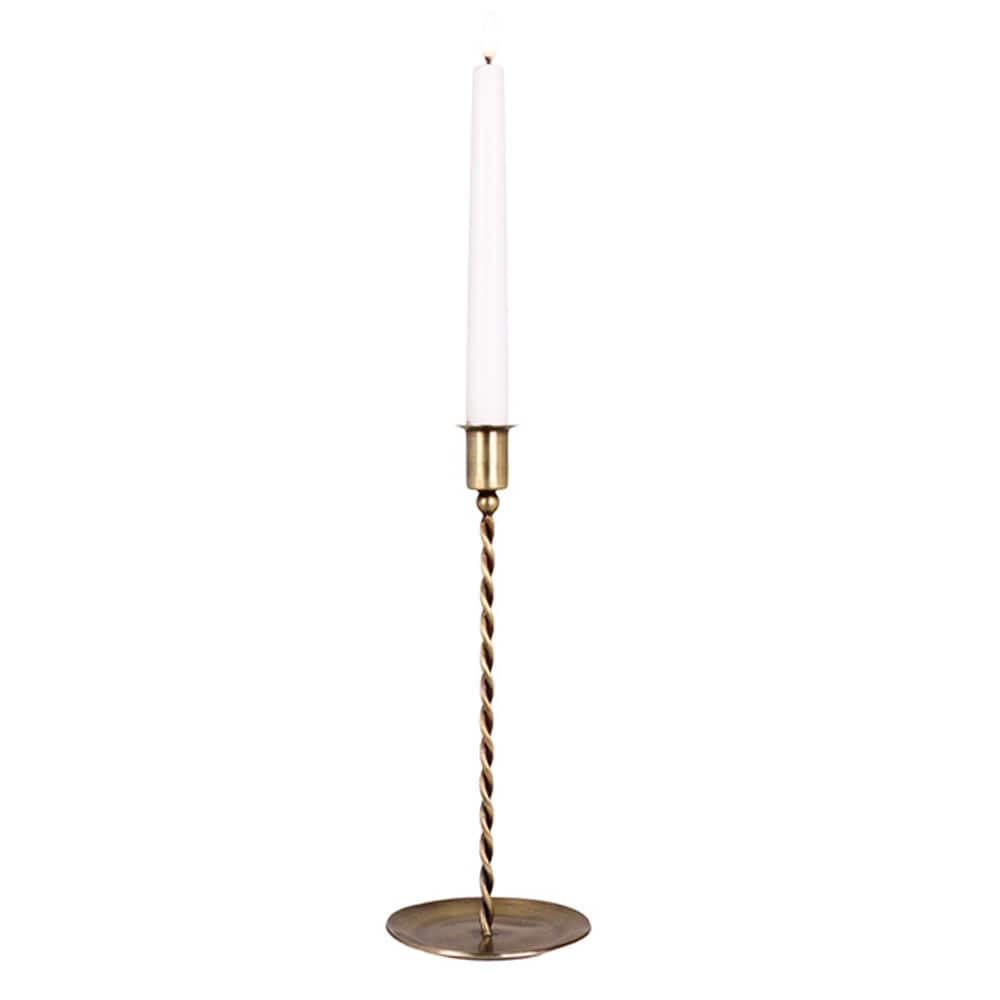 Candle Holder Estelle Antique Brass Tall