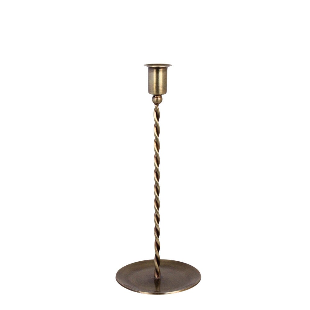 Candle Holder Estelle Antique Brass Tall