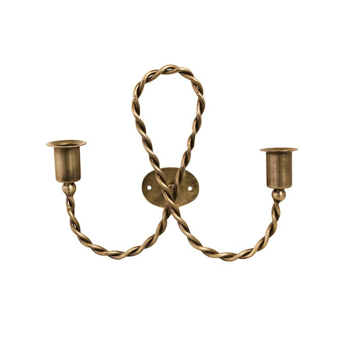 Wall Candle Holder Estelle Antique Brass