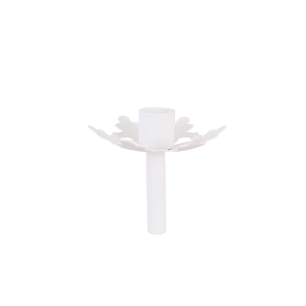 Candle Holder for Bottle Snowflake White