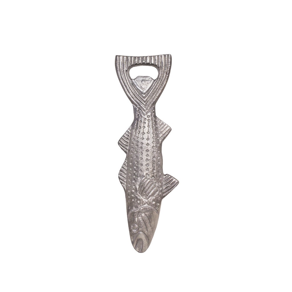 Bottle Opener Fish Antique Silver