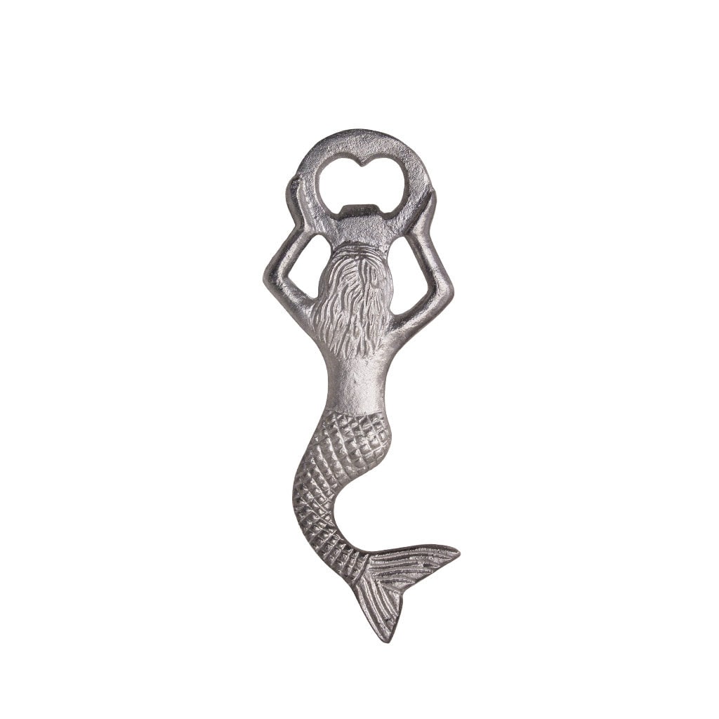 Bottle Opener Mermaid Antique Silver