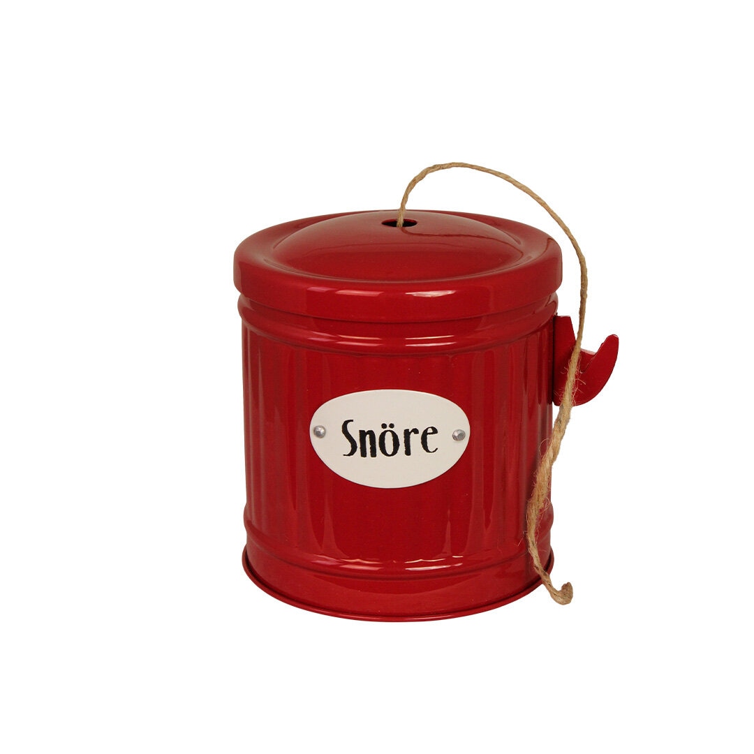 Tin Hugo Snöre Red