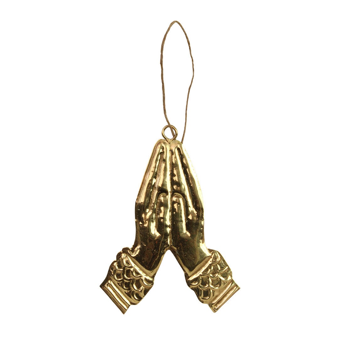 Hanging Ornament Hands Brass