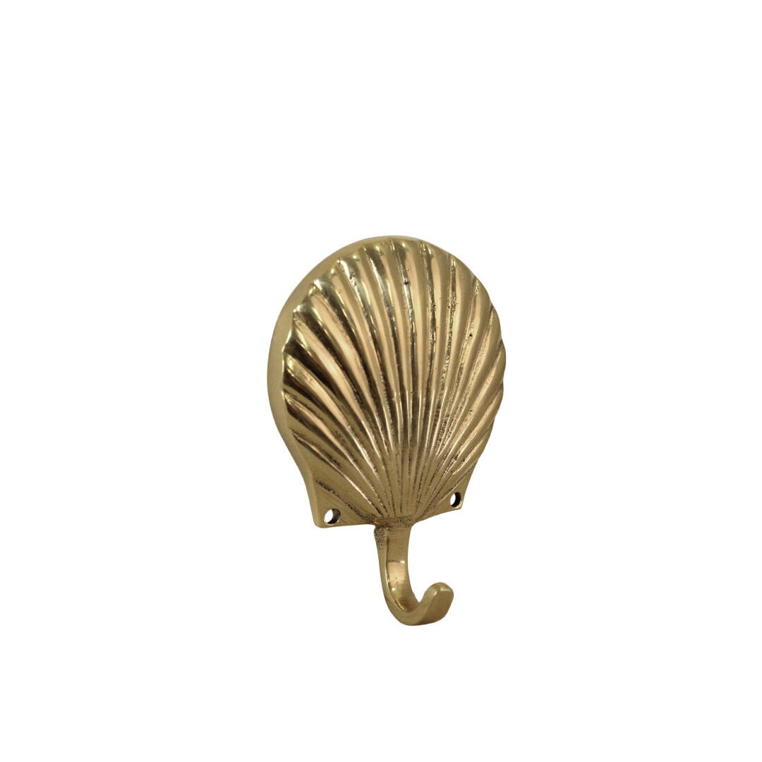 Wall Hook Shell Brass