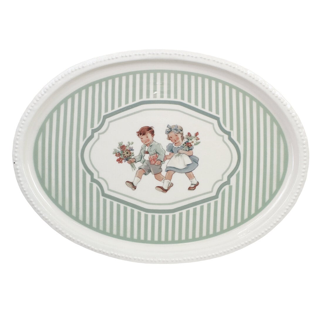 Tray Elsa The Flower Children Green/White
