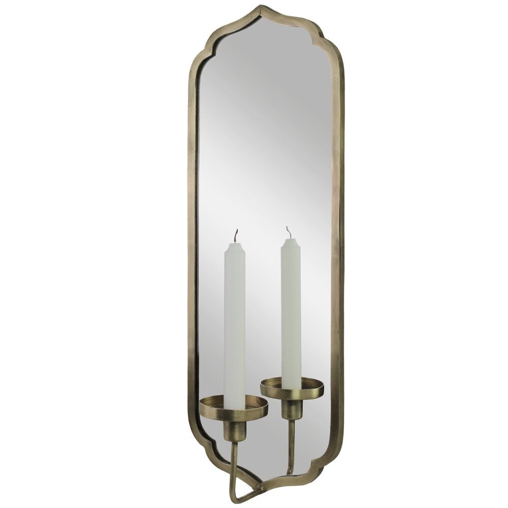 Mirror Sconce Elise - Antique Brass