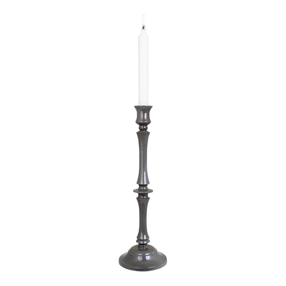 Candle Holder Hedda  Grey High