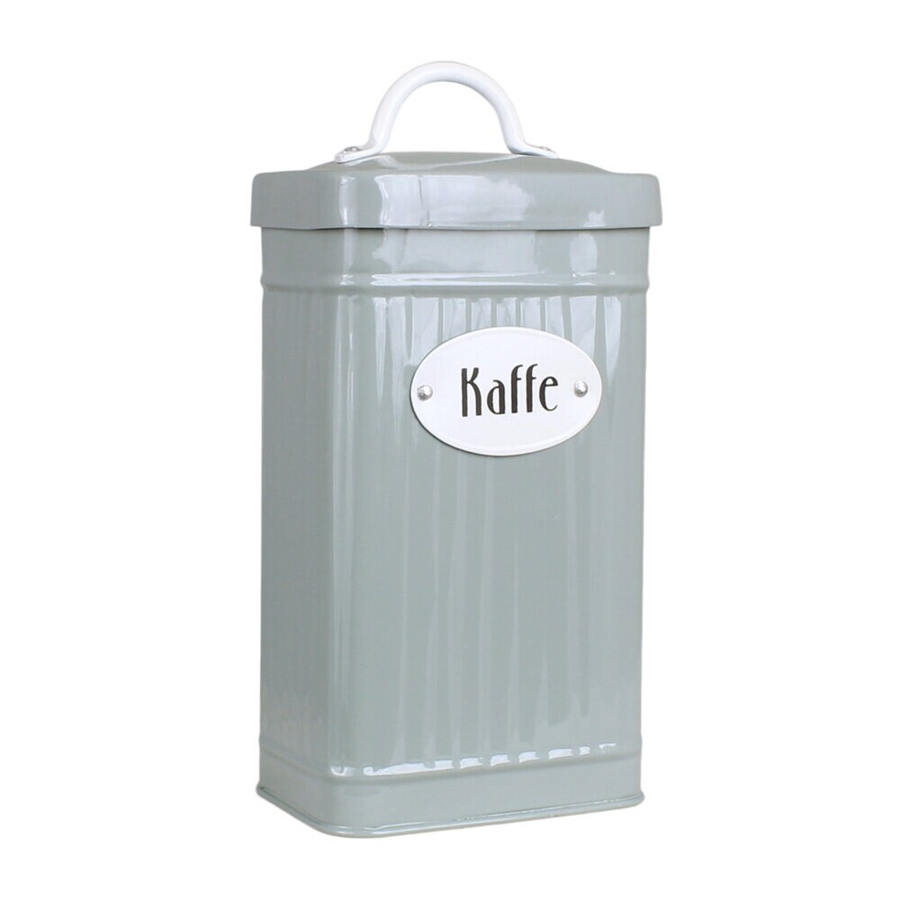 Tin Hugo Kaffe Green Rectangular
