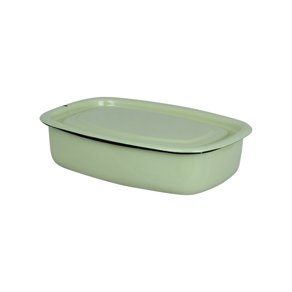 Oven Dish w. Lid Emil´s Enamel 1L Green