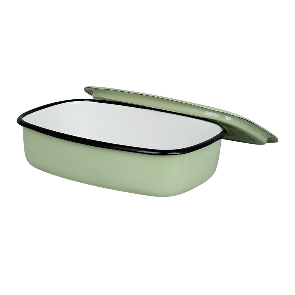 Oven Dish w. Lid Emil´s Enamel 1L Green