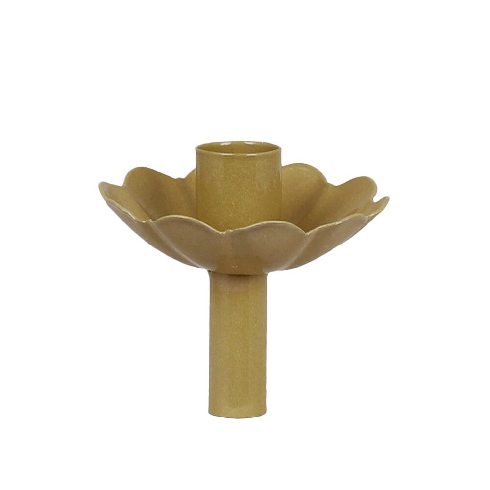 Candle Holder for Bottle Ingrid Yellow