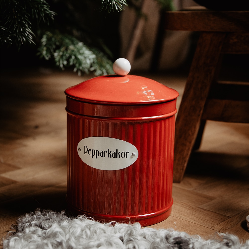 Tin Hugo Pepparkakor Red