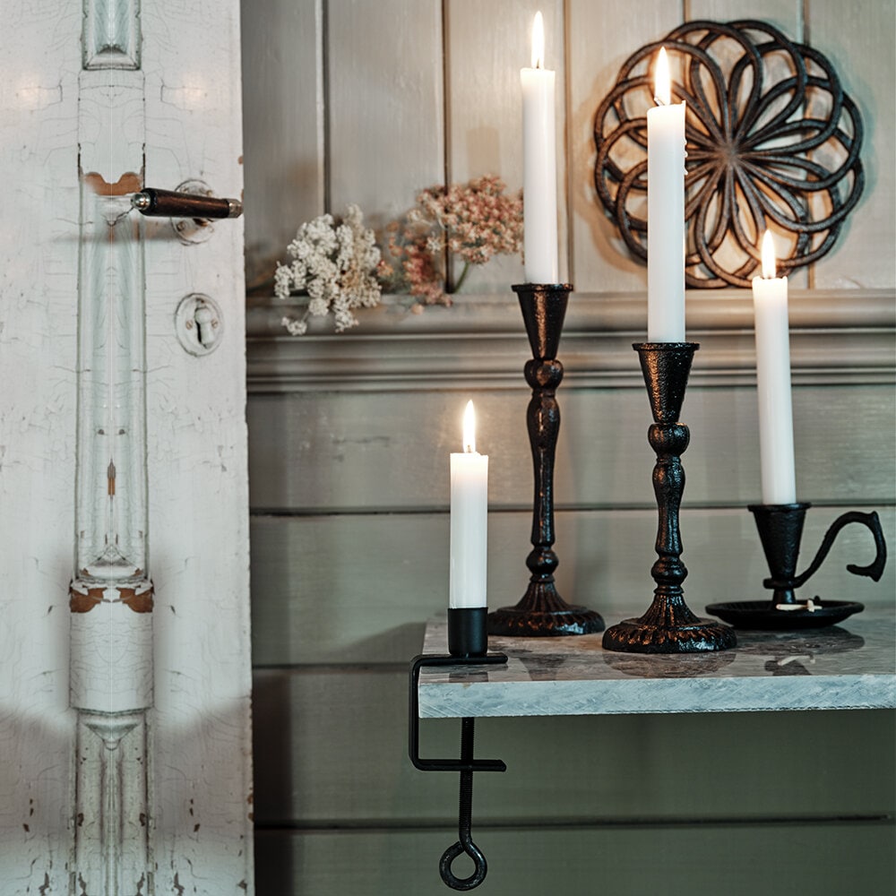 Candle Holder Lilian Black Low