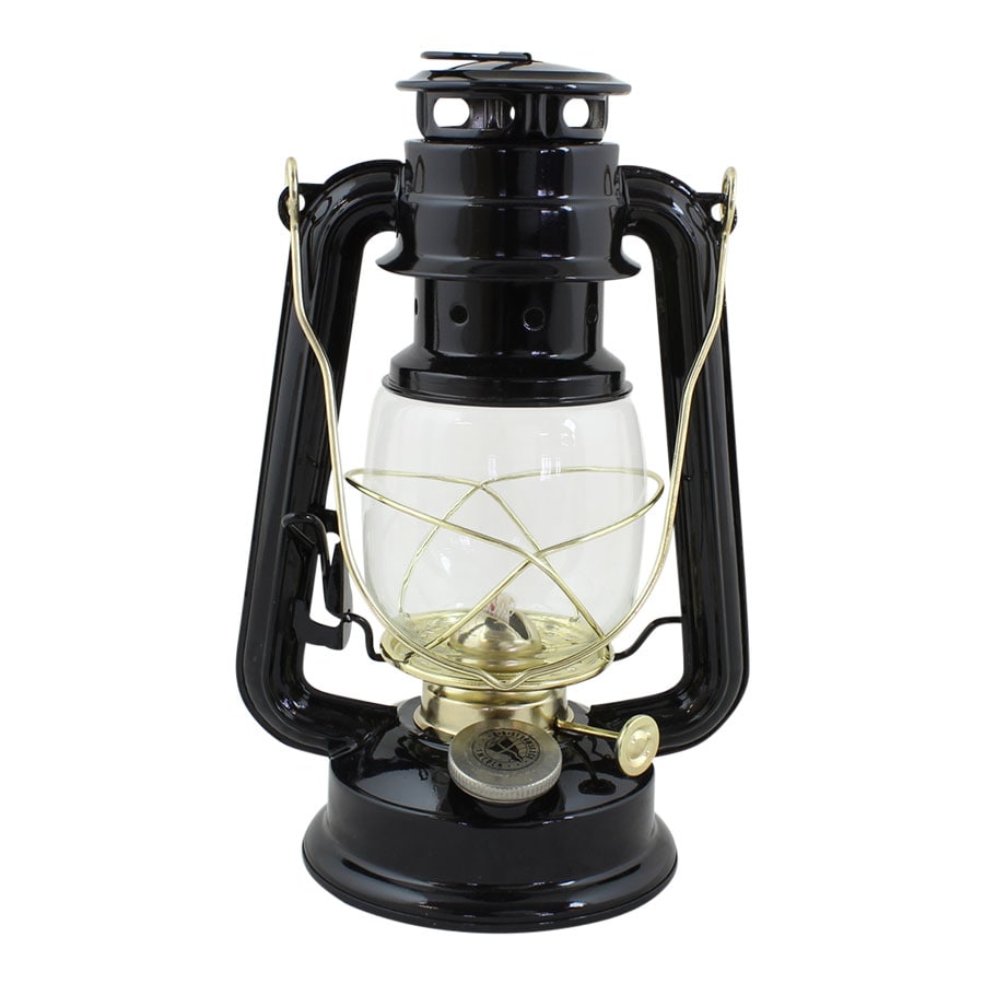 Hurricane Lantern Black/Brass Small