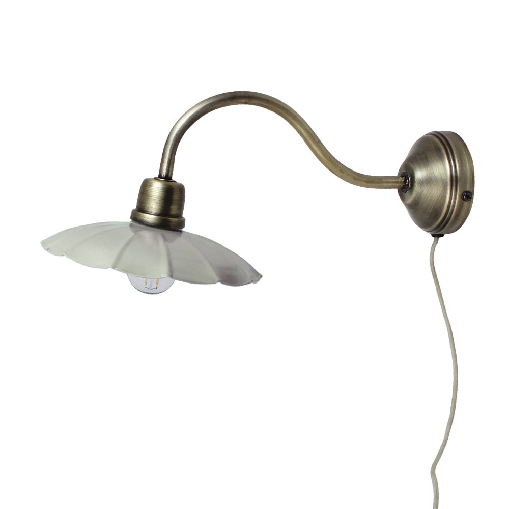 Wall Lamp Gustav Mint/Antique Brass