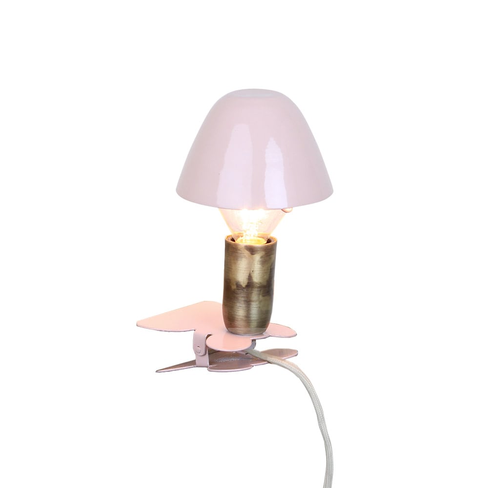 Lamp Mini On Clip Pink