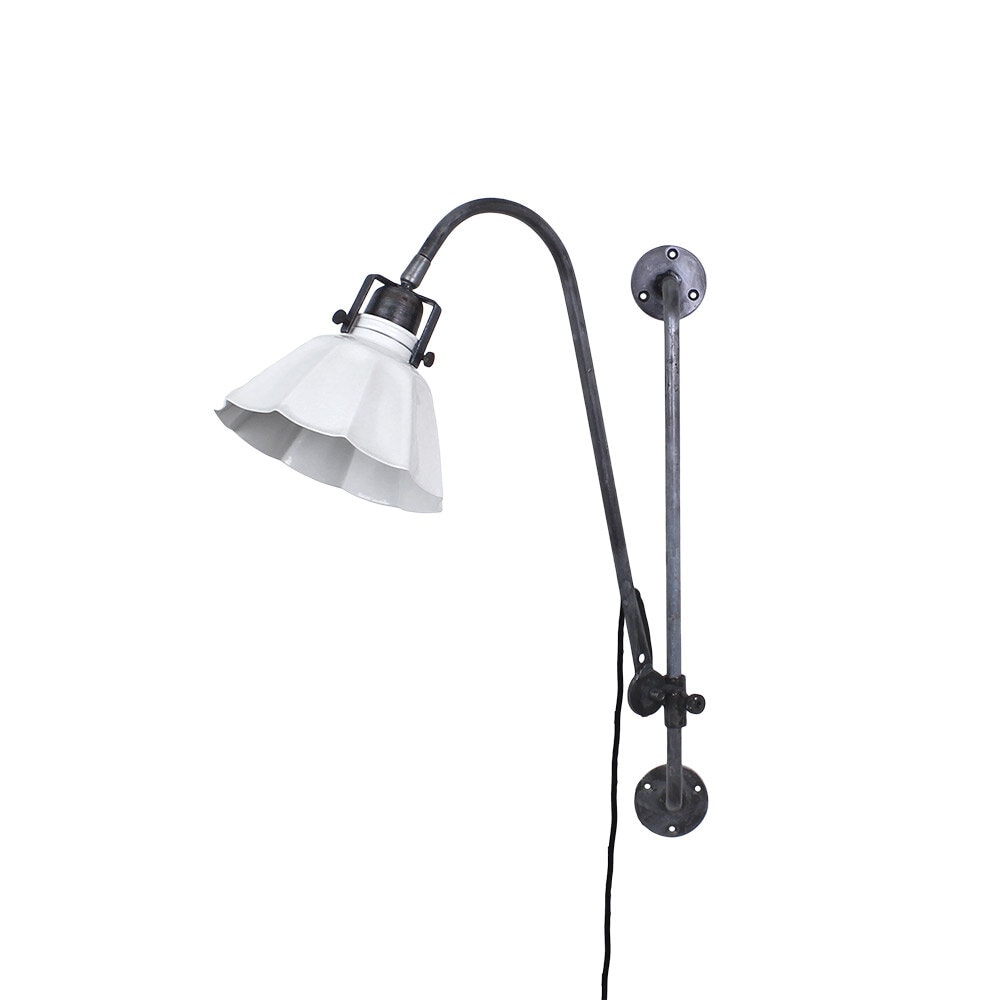 Wall Lamp Margareta Adjustable Antique White/Graphite