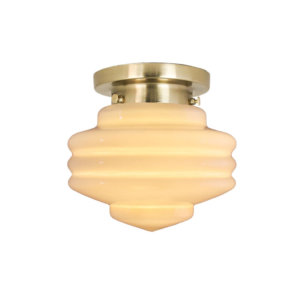 Bathroom Ceiling Lamp Valter Brass/Opal Beige