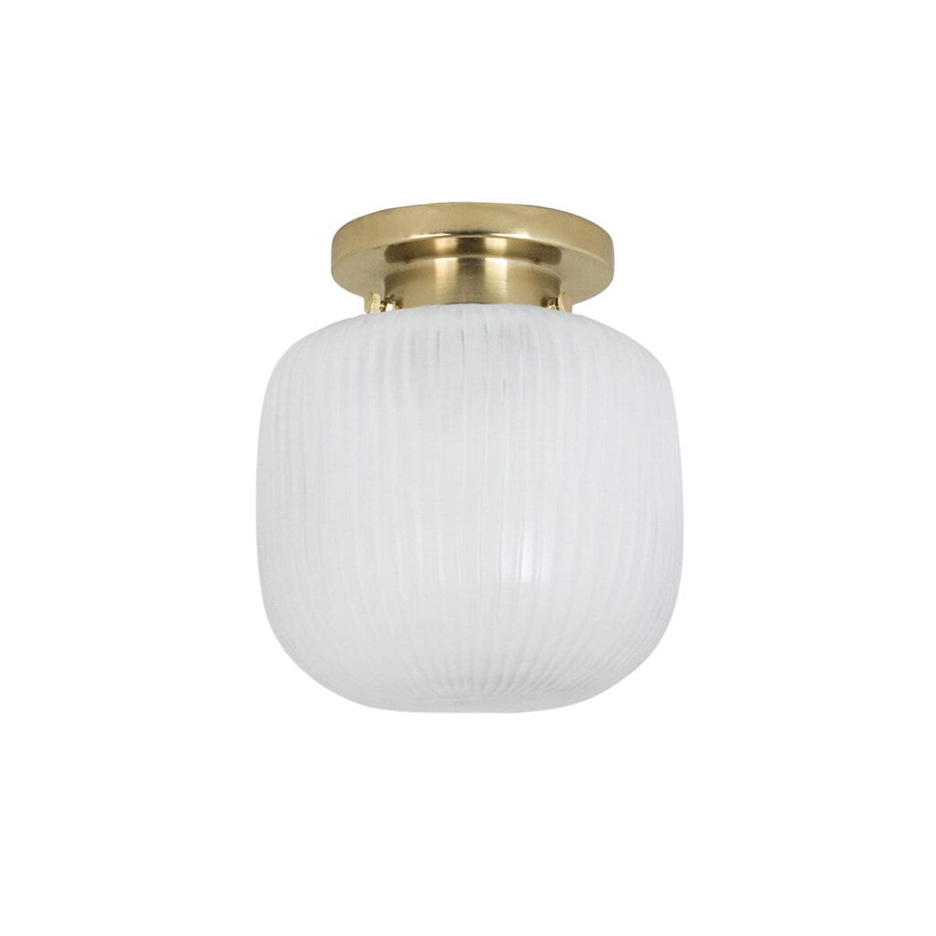 Bathroom Ceiling Lamp Eli Brass/Frost Small