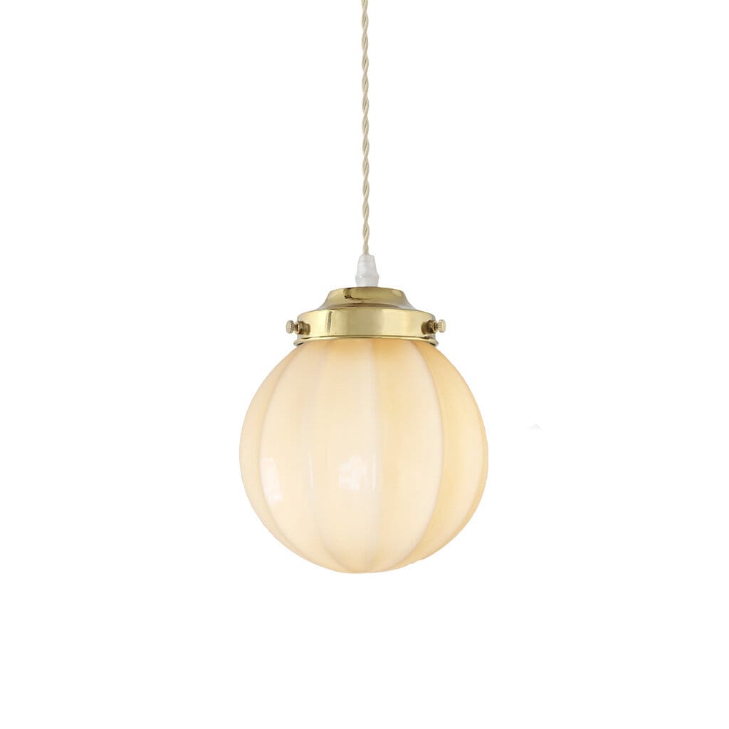 Ceiling Lamp Marit Brass/Opal Beige Small