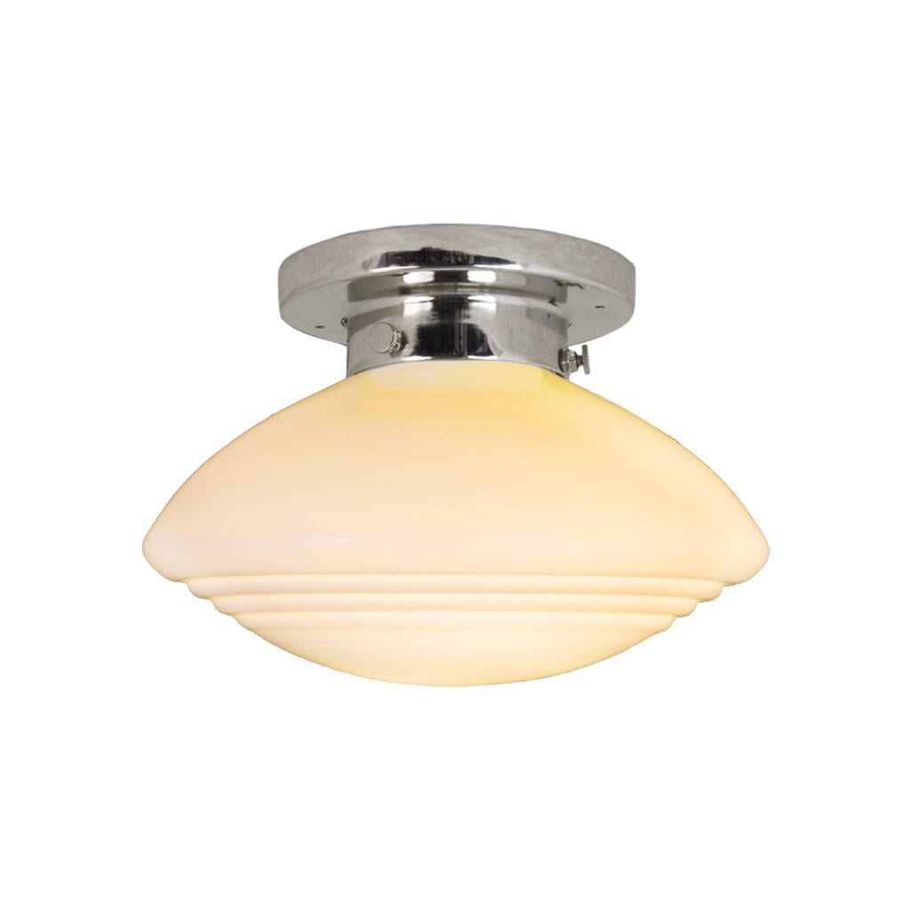 Bathroom Ceiling Lamp Hulda Nickel/Opal White