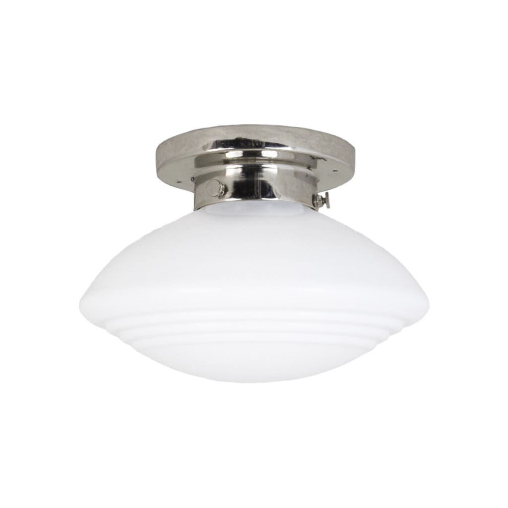 Bathroom Ceiling Lamp Hulda Nickel/Opal White
