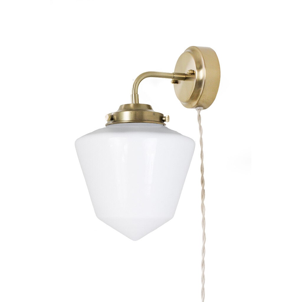 Wall Lamp Signe Brass/Opal White