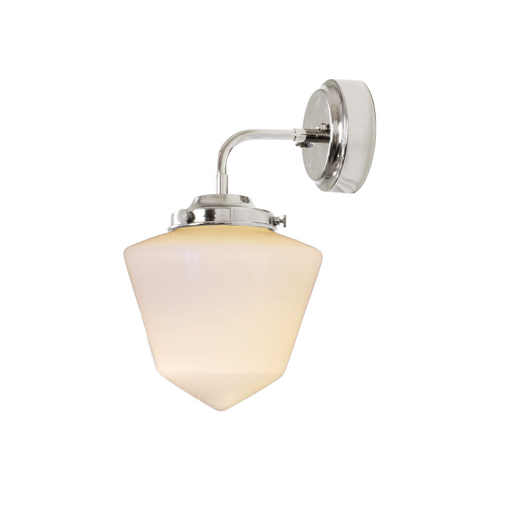 Bathroom Wall Lamp Signe Nickel/Opal White