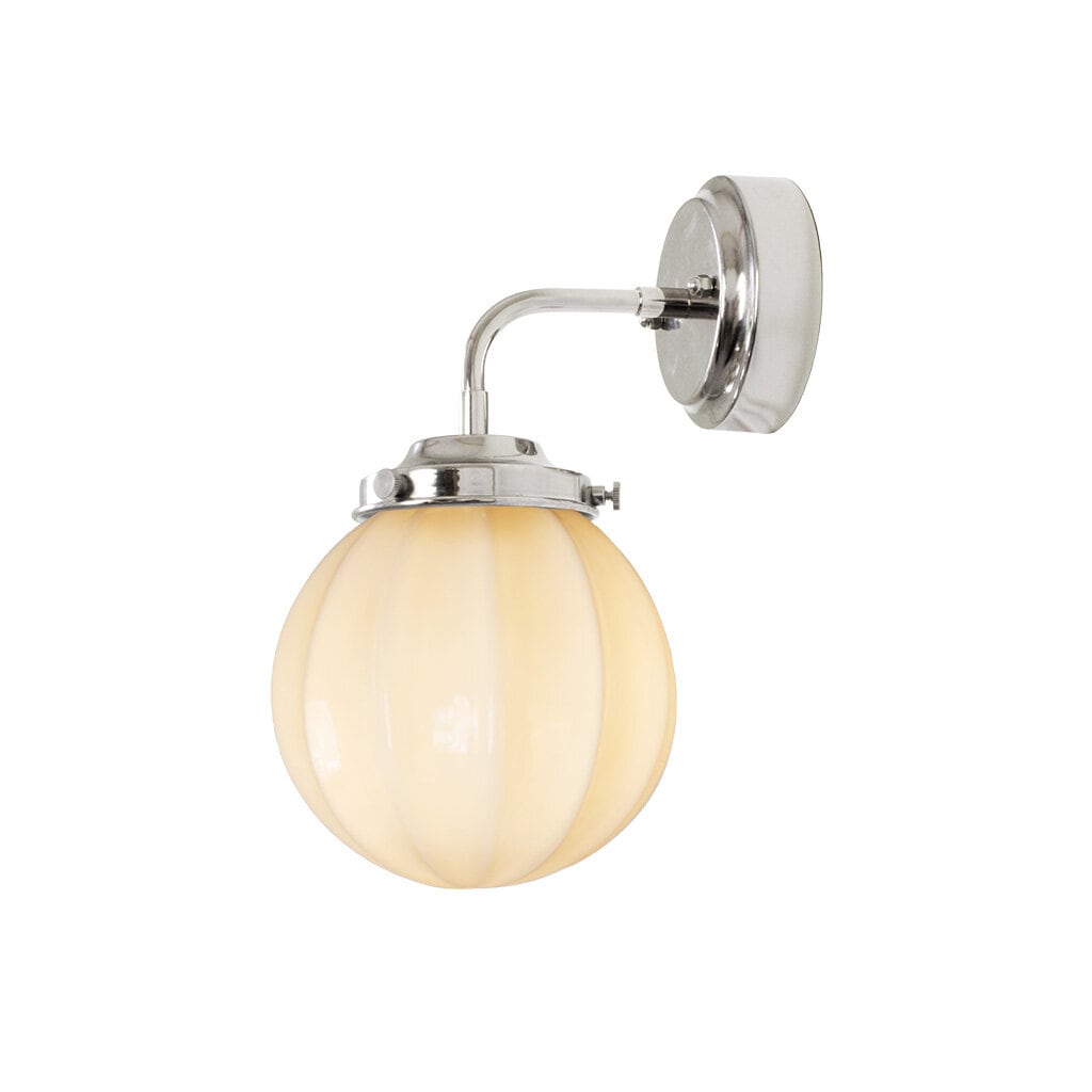 Bathroom Wall Lamp Marit Nickel/Opal Beige Small