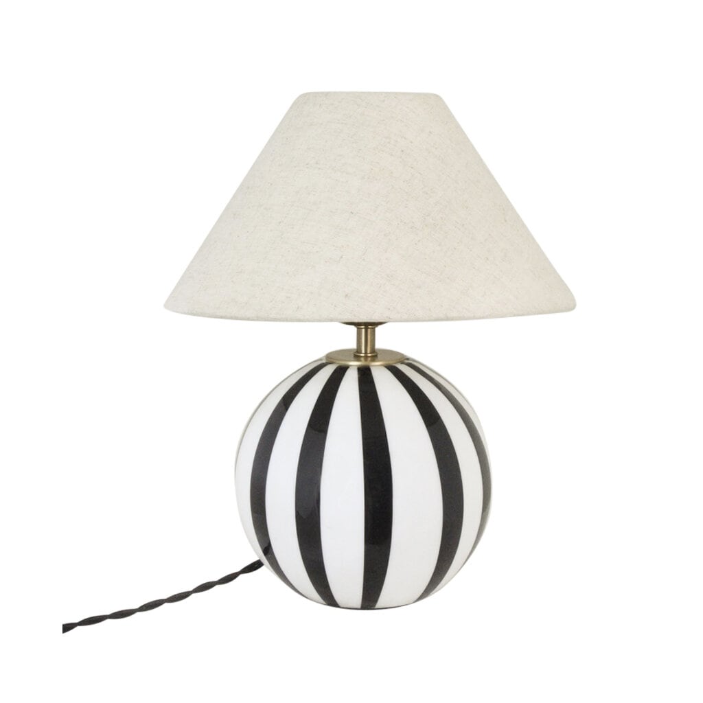 Table Lamp Alba Opal Black/White Small