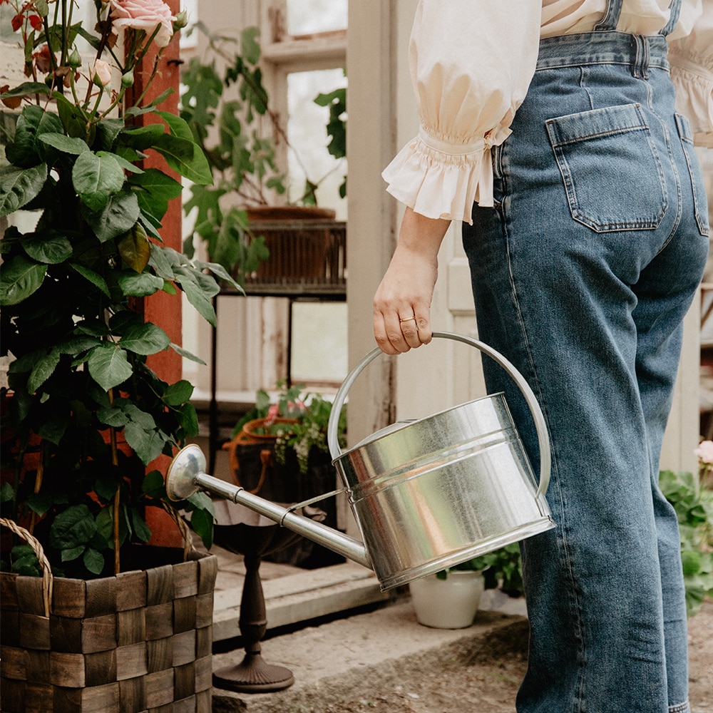 Watering Can Oval Zinc 7L