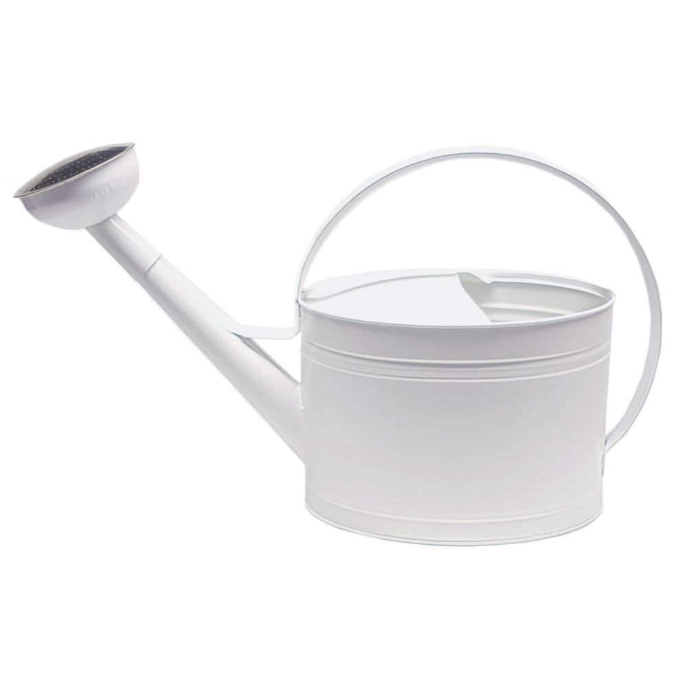 Watering Can Oval White 10L