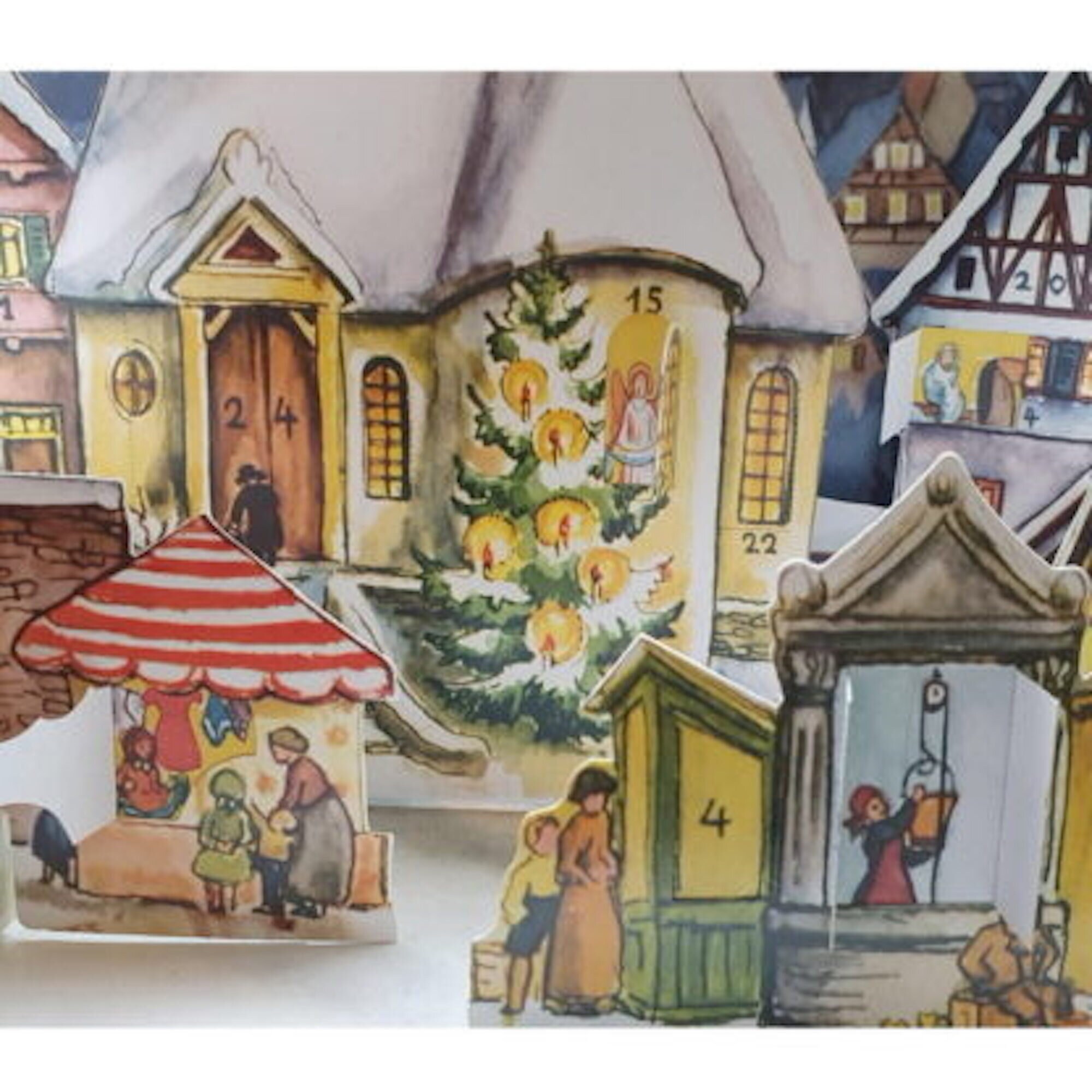Advent Calendar 3D City 1955