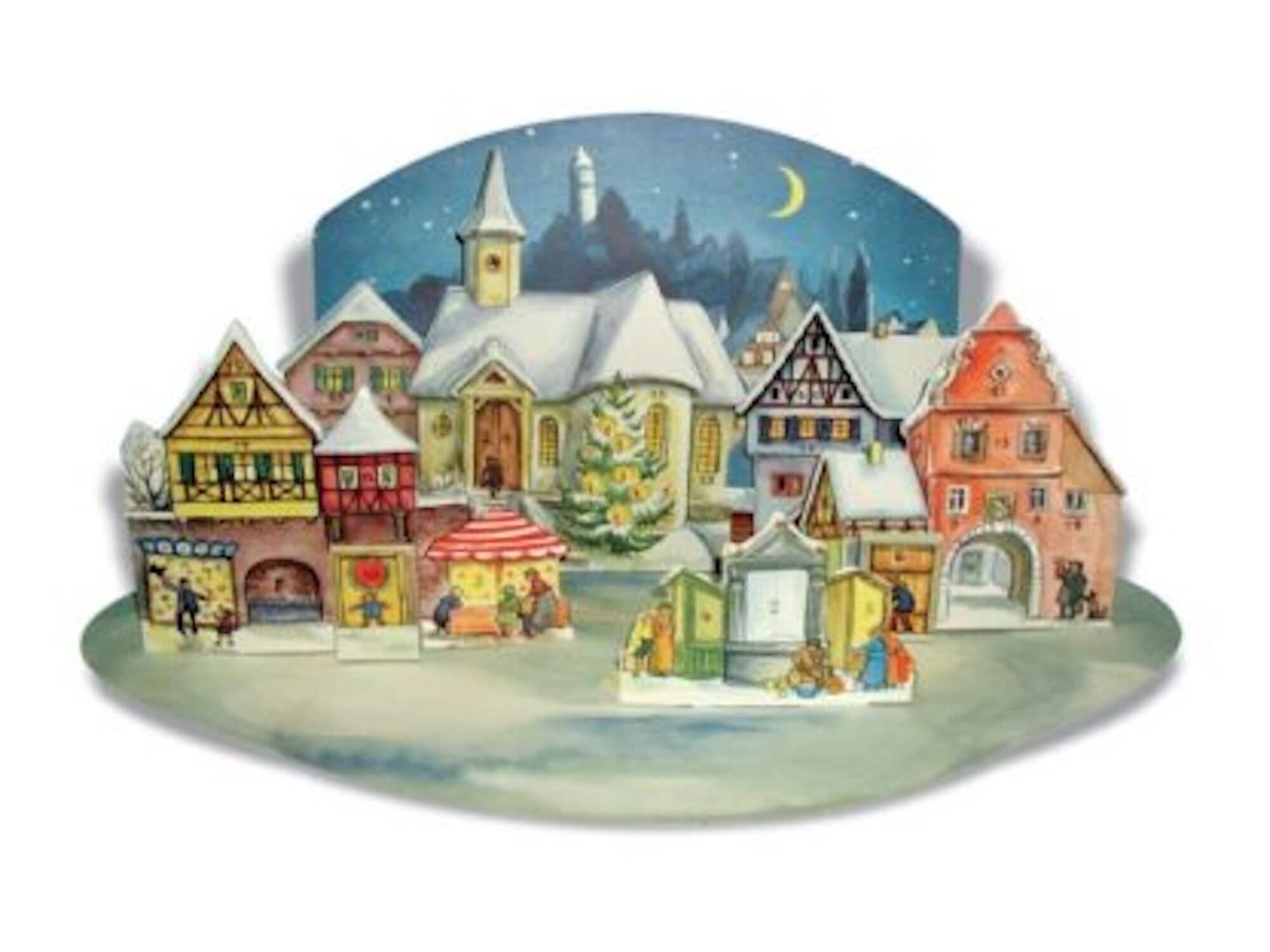 Advent Calendar 3D City 1955
