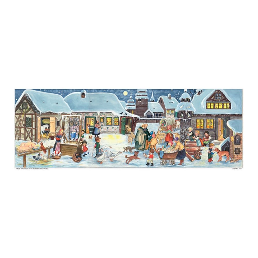 Advent Calendar Farm Village 1968