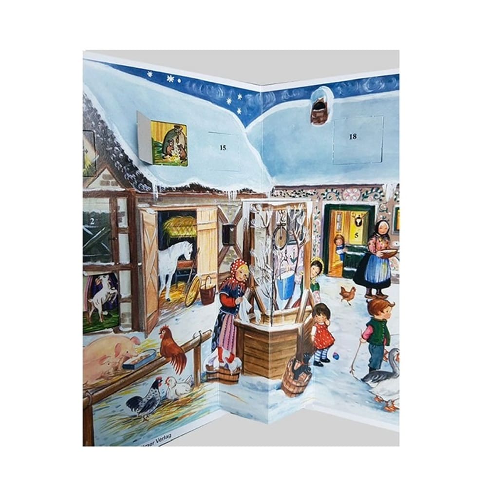 Advent Calendar Farm Village 1968
