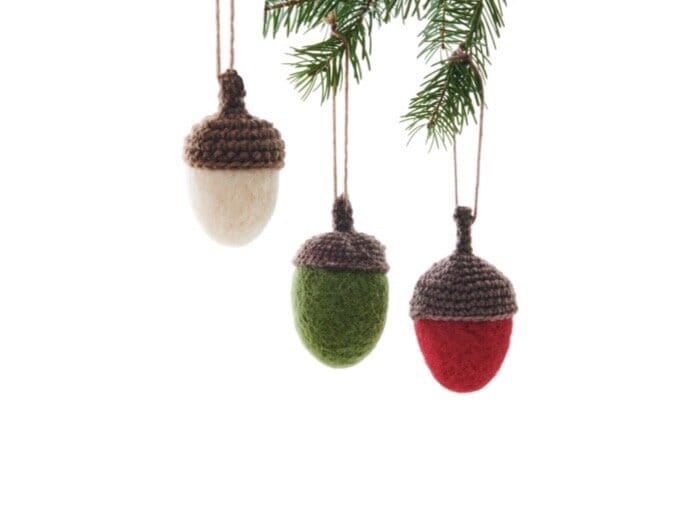 Felted Acorns