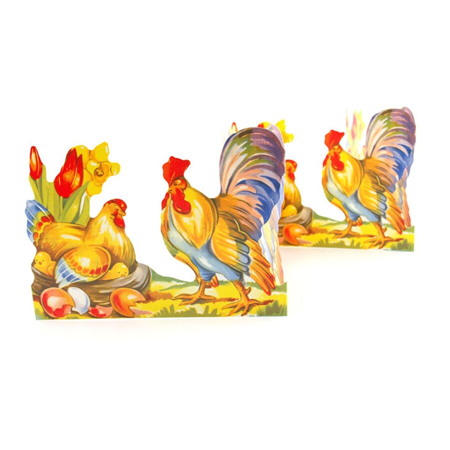 Fold Out Paper Row Hens