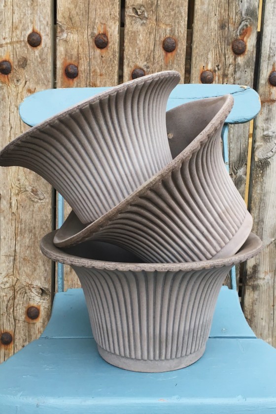 Pot Daisy Grey w. Saucer