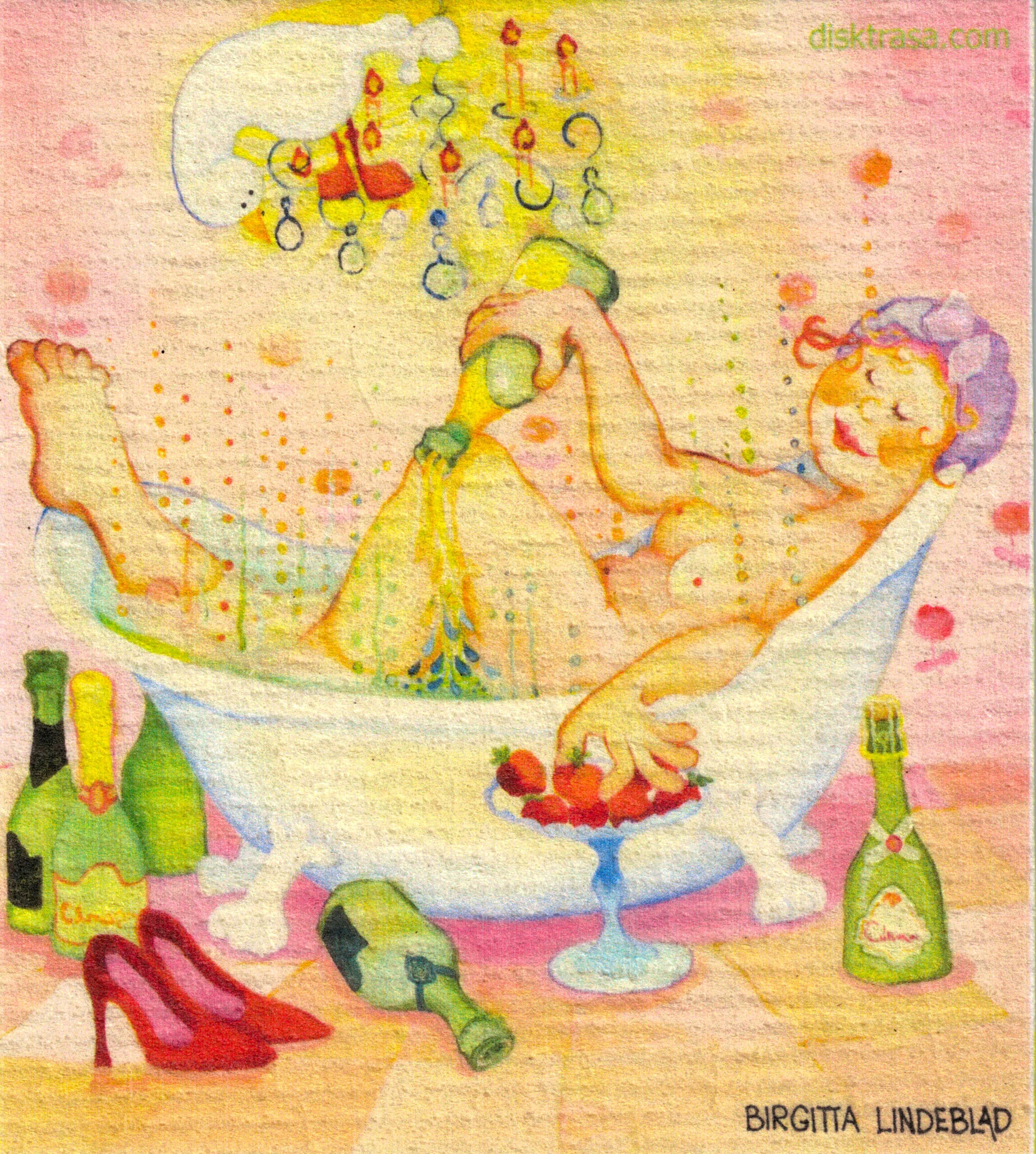 Dishcloth Bubble Bath Birgitta Lindeblad