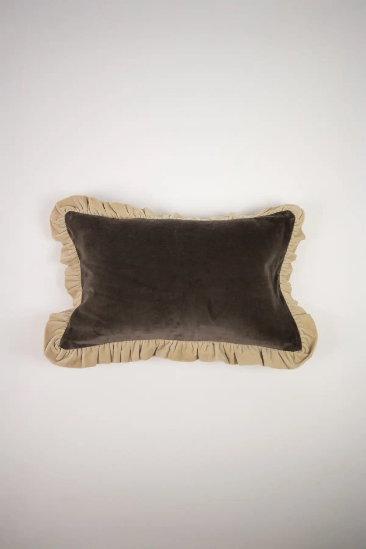 Cushion Cover Doris Dark Taupe/Ivory