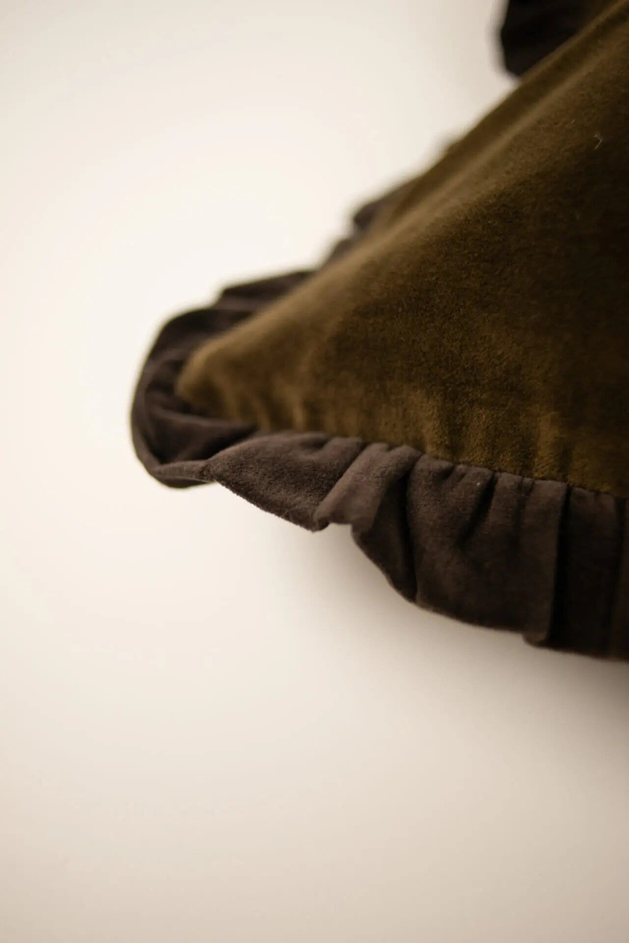 Cushion Cover Doris Olive Green/Coffe