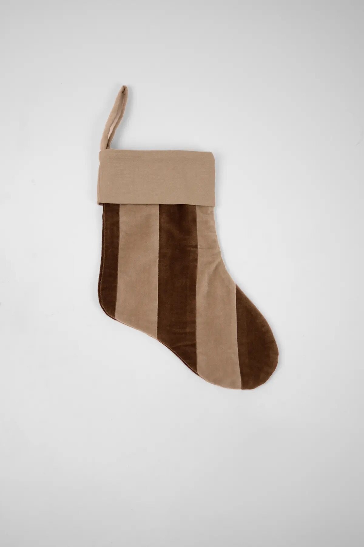 Christmas Stocking Saga Rust Brown/Beige