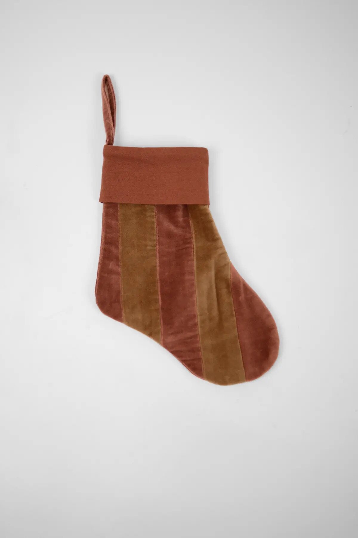 Christmas Stocking Saga Rust Pink/Brown
