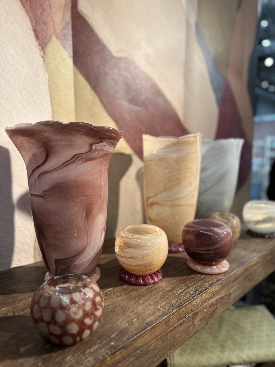 Candle Holder Cosmos Brown