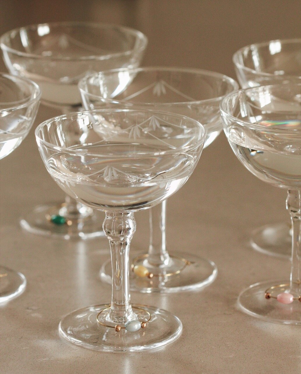 Wine Glass Charms Emmy S/6