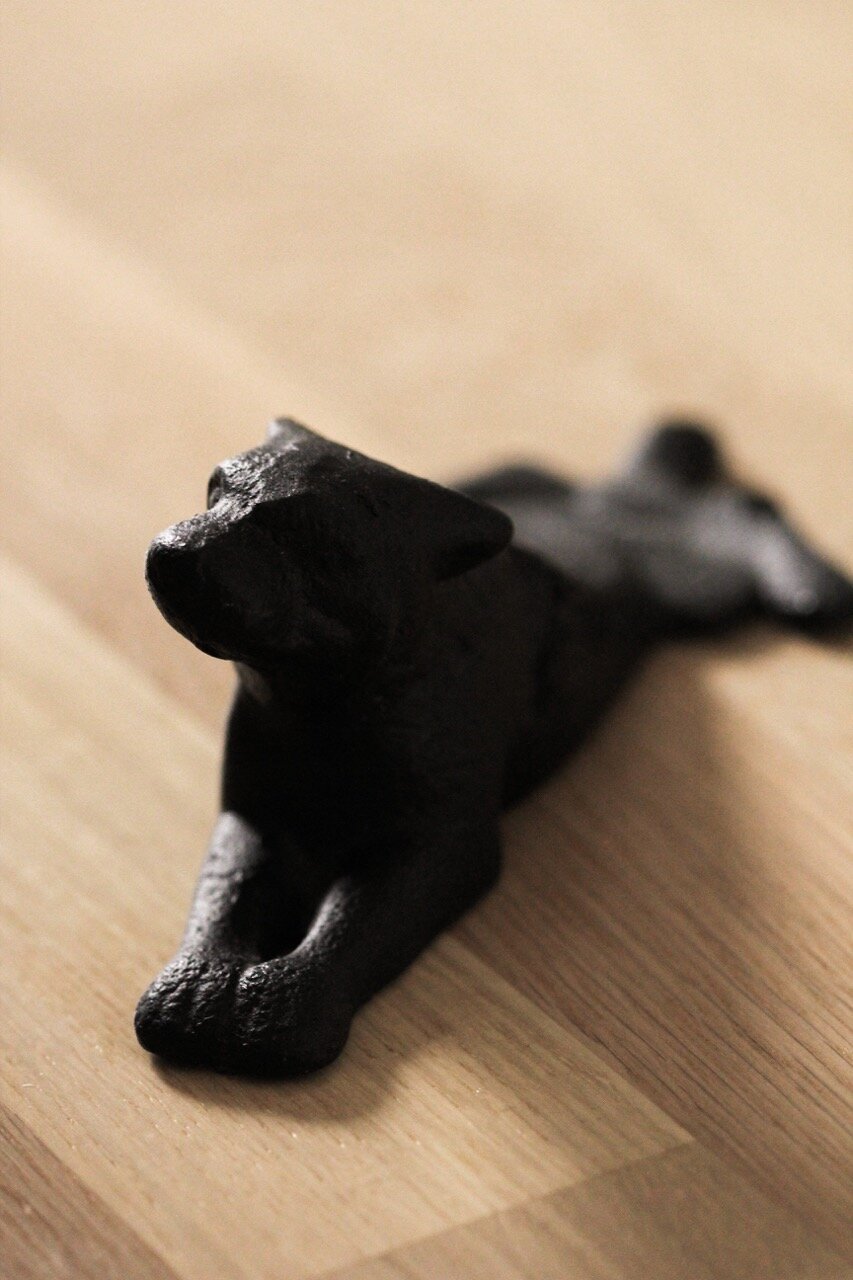 Door Stopper Dog Black