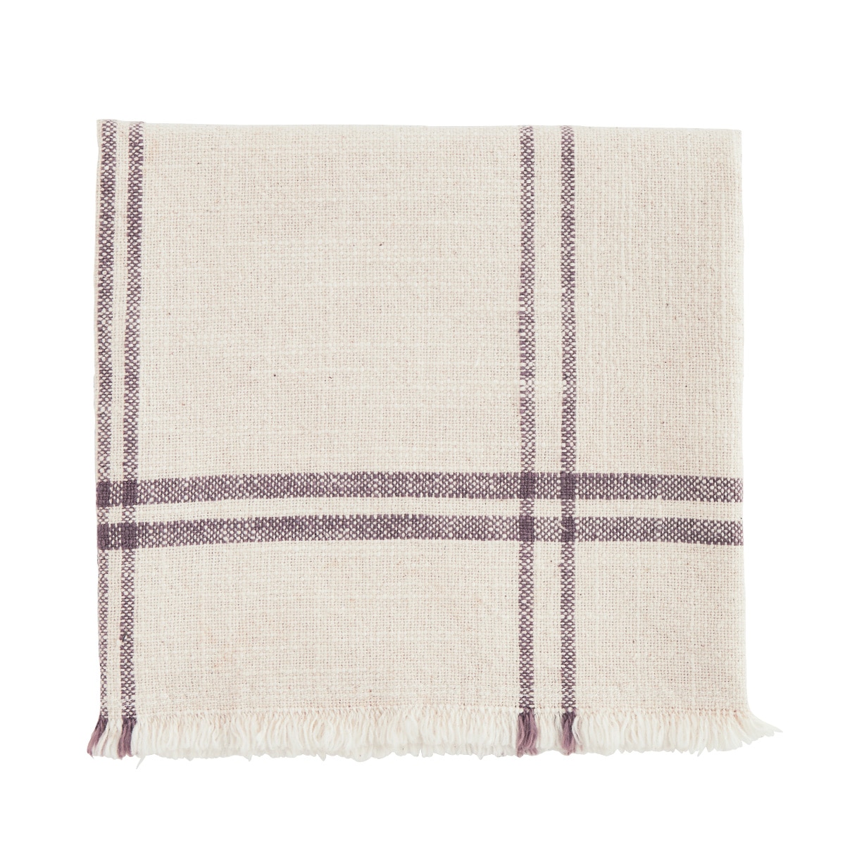 Checked Kitchen Towel w. Fringes