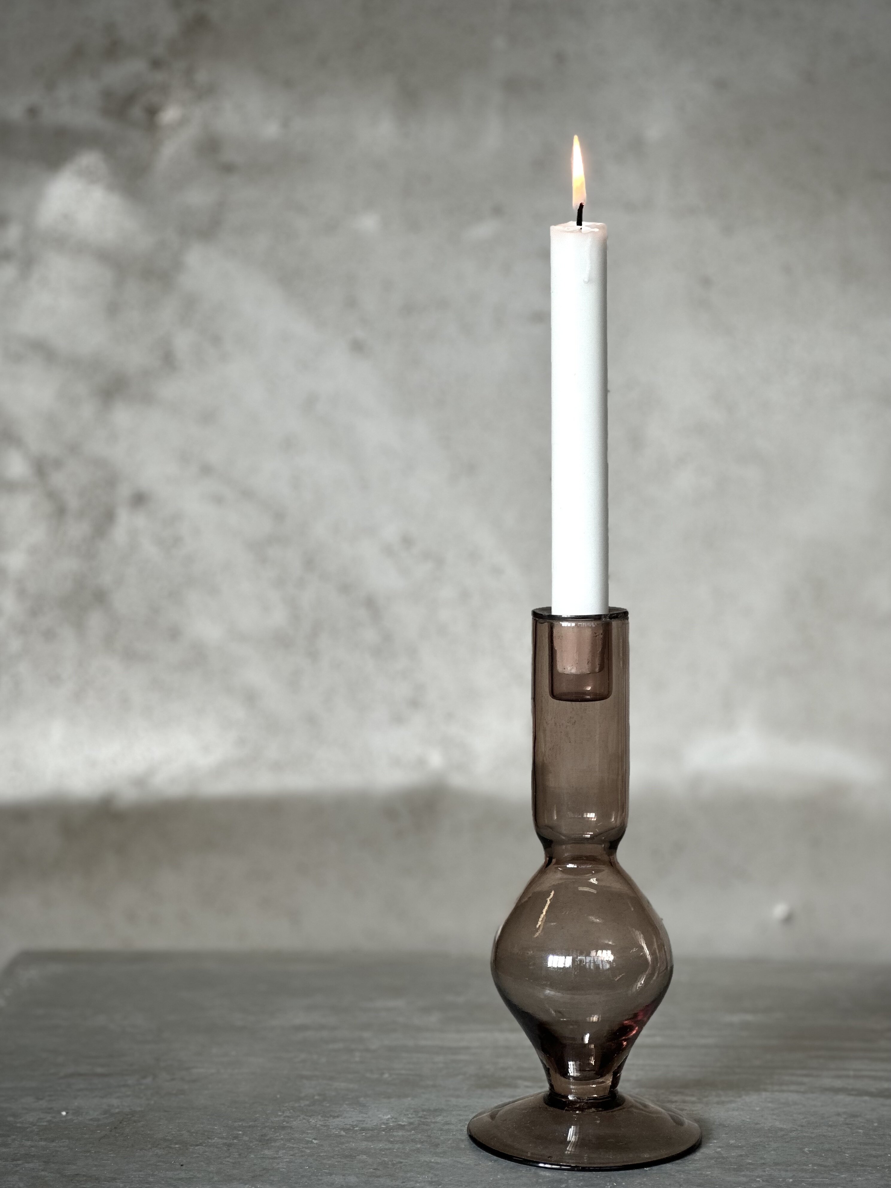 Candle Holder Ami Taupe Small